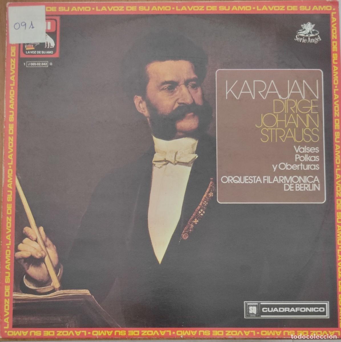 Discos de vinilo: Karajan dirige Johann Strauss &ndash; Valses, Polkas y Oberturas (1976, EMI &ndash; La Voz de Su Amo &ndash; 1 065‑02 