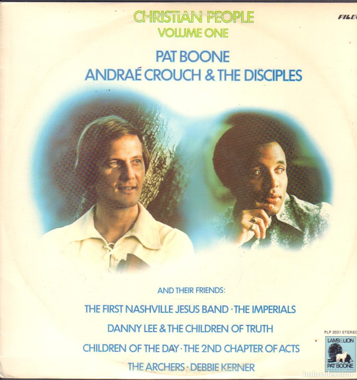 Discos de vinilo: CHRISTIAN PEOPLE (VOLUME ONE) - PAT BOONE, ANDRA&Eacute; CROUCH & THE DISCIPLES / LP PILOT RF-26768