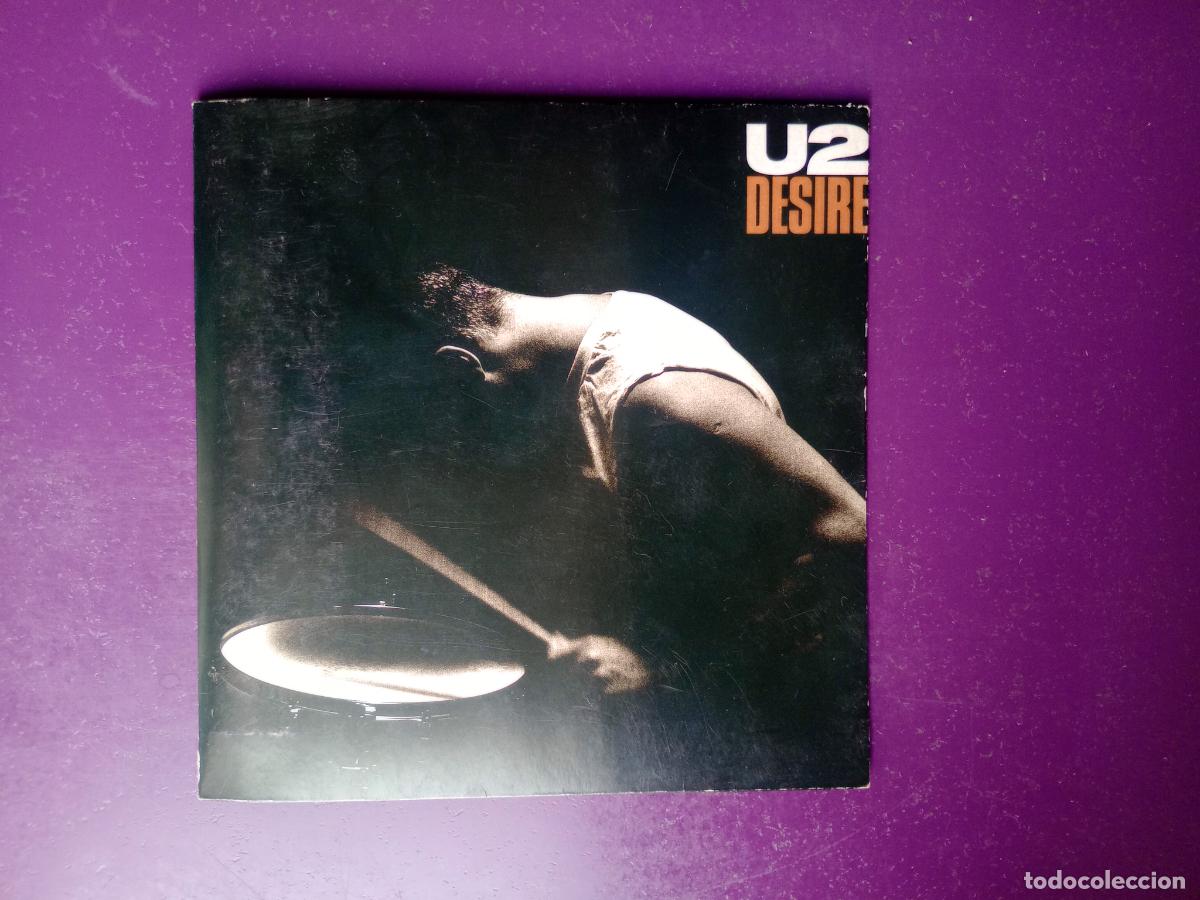Discos de vinilo: U2 &lrm;&ndash; Desire - Sg ISLAND 1988 - EDICION ESPA&Ntilde;OLA ORIGINAL ABIERTA - SIN APENAS USO