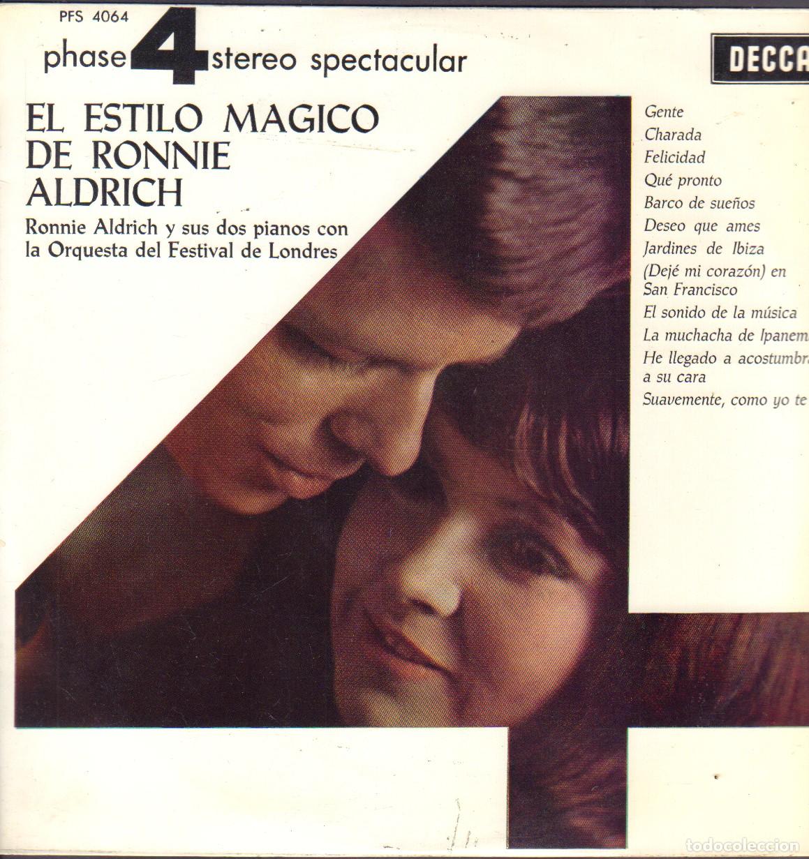 Discos de vinilo: EL ESTILO MAGICO DE &rdquo;RONNIE ALDRECH - GENTE, CHARADA, QUE PRONTO.../ LP DECCA 1965 RF-26782