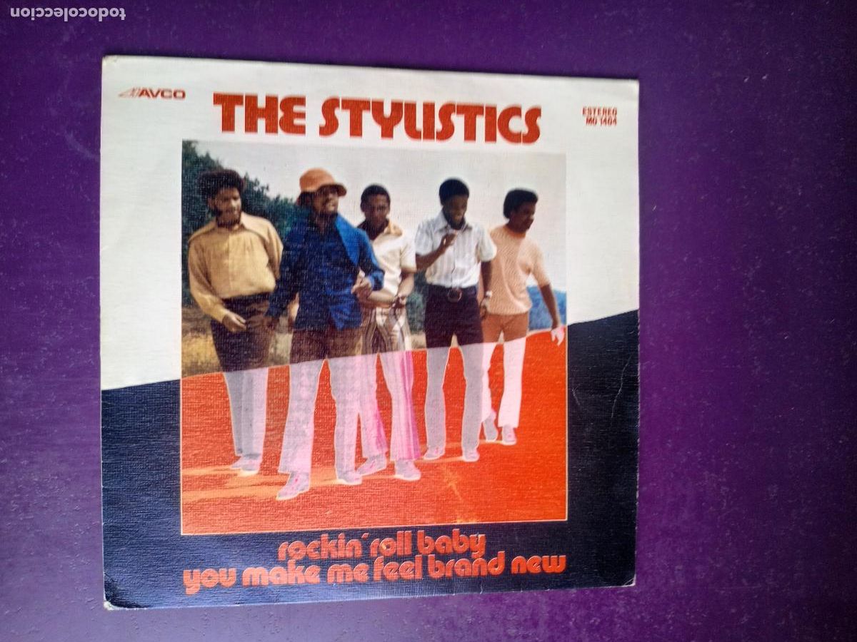 Discos de vinilo: The Stylistics &ndash; Rockin' Roll Baby / You Make Me Feel Brand New - Sg AVCO 1974 - SOUL, FUNK