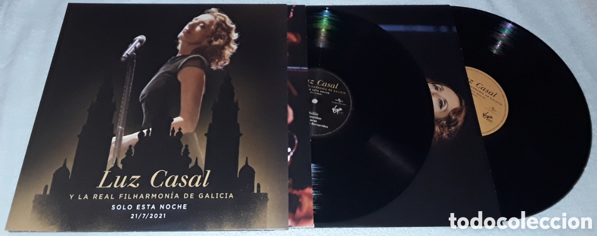 Discos de vinilo: 2LP - LUZ CASAL - SOLO ESTA NOCHE - LUZ CASAL y LA REAL FILHARMONIA DE GALICIA - GATEFOLD