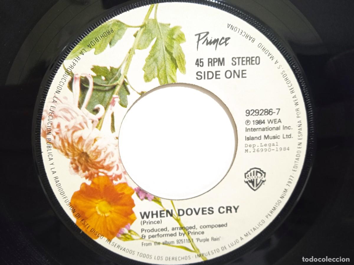 Discos de vinilo: Prince - When Doves Cry / 17 Days - Single - 1984 - Foto 4