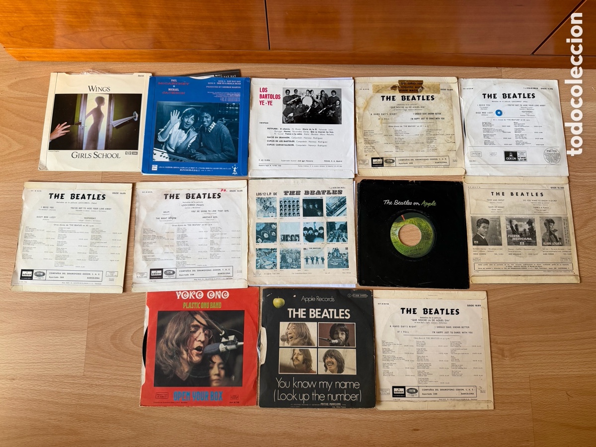 Discos de vinilo: LOTE DISCOS BEATLES ORIGINALES EPOCA - Foto 2