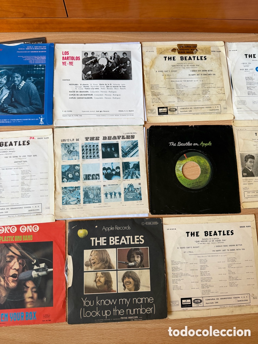 Discos de vinilo: LOTE DISCOS BEATLES ORIGINALES EPOCA - Foto 4