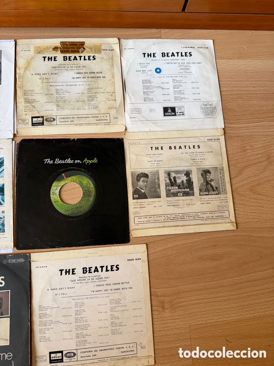Discos de vinilo: LOTE DISCOS BEATLES ORIGINALES EPOCA - Foto 5