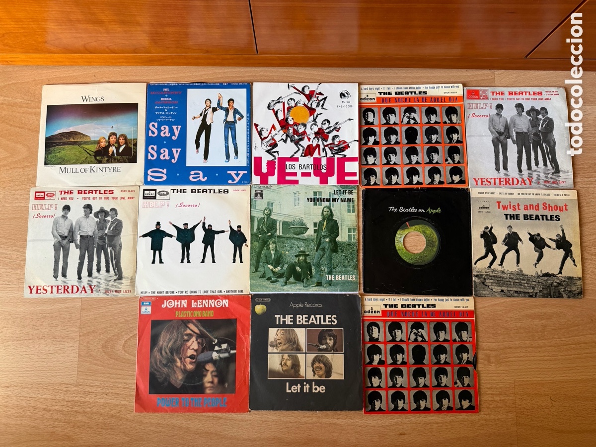Discos de vinilo: LOTE DISCOS BEATLES ORIGINALES EPOCA - Foto 1