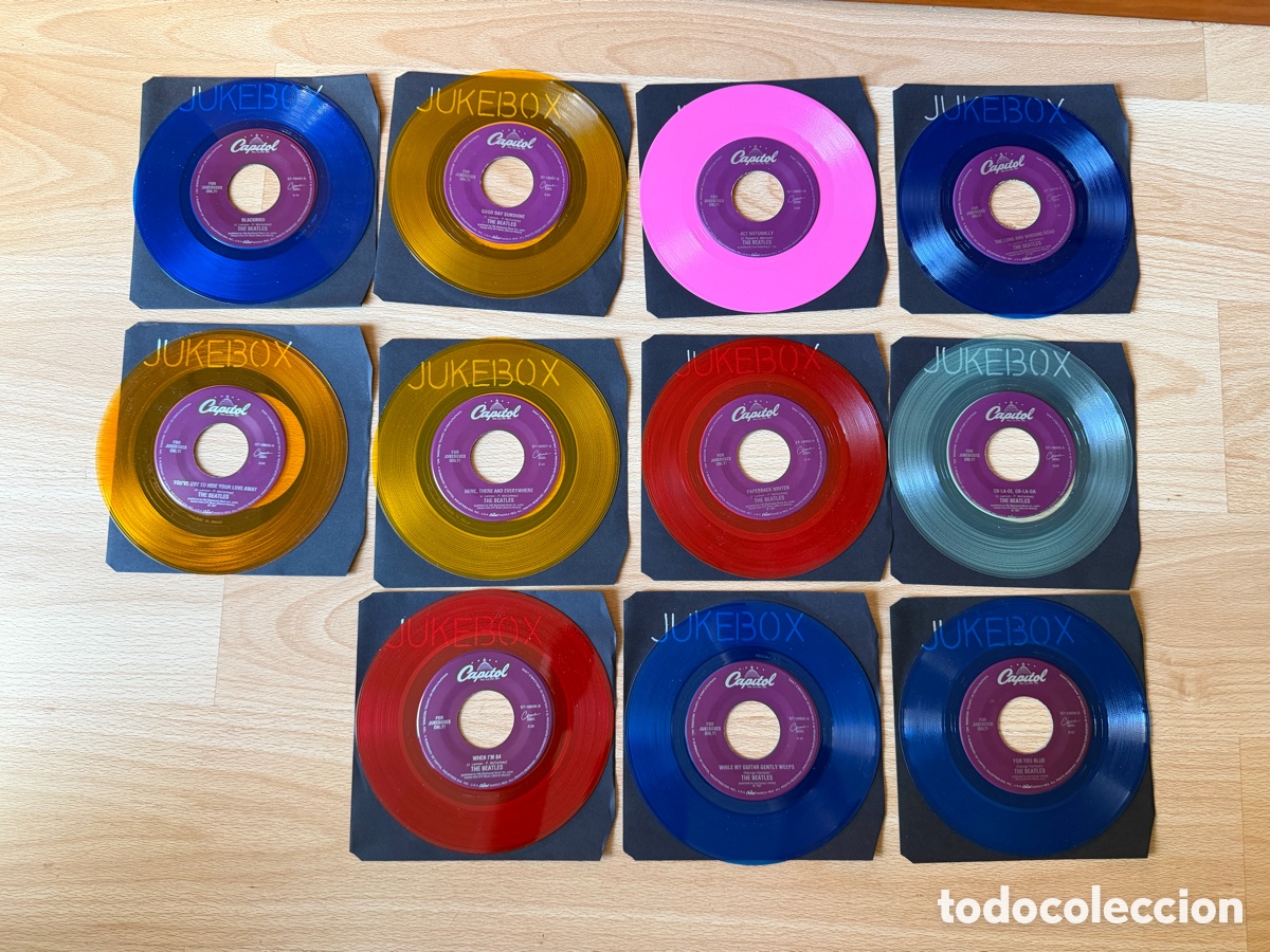 Dischi in vinile: LOTE DISCOS BEATLES JUKEBOX ORIGINALES EPOCA