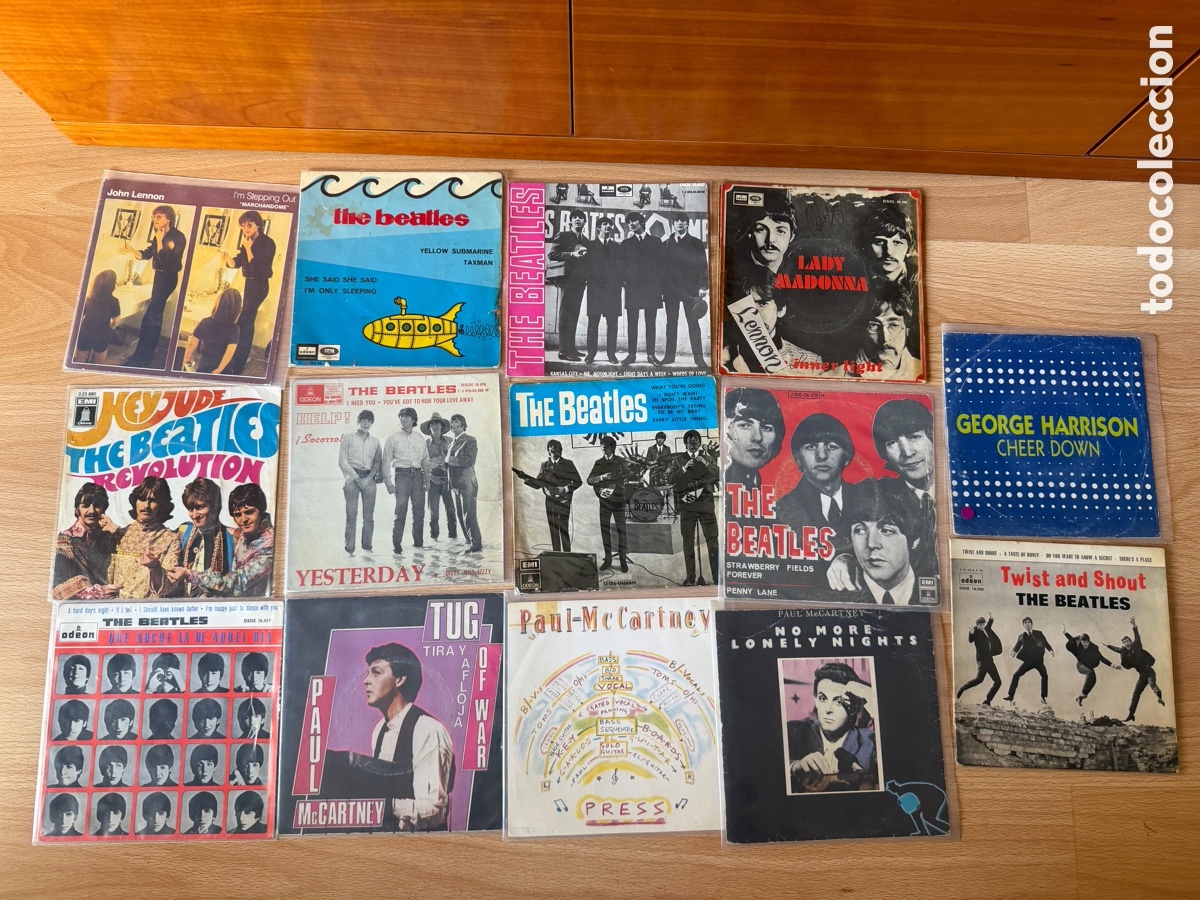Dischi in vinile: LOTE PORTADAS DISCOS BEATLES ORIGINALES EPOCA