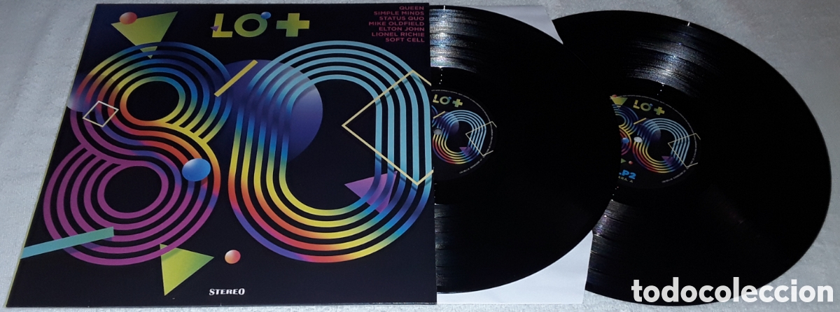 Discos de vinilo: 2 LP - LO + 80 - SOFT CELL, SIMPLE MINDS, QUEEN, TEARS FOR FEARS, ELTON JOHN - LO MAS 80