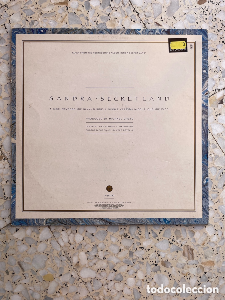 Discos de vinilo: Sandra - Secret Land / Maxi-single - Foto 2