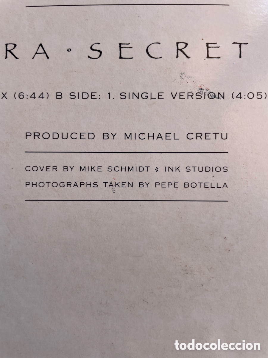 Discos de vinilo: Sandra - Secret Land / Maxi-single - Foto 3