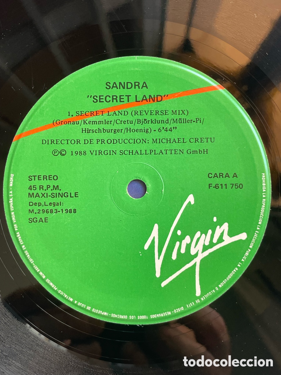 Discos de vinilo: Sandra - Secret Land / Maxi-single - Foto 12