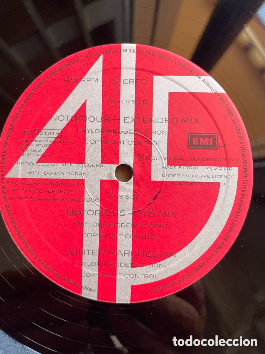 Discos de vinilo: Duran Duran - Notorius / Maxi-single - Foto 10