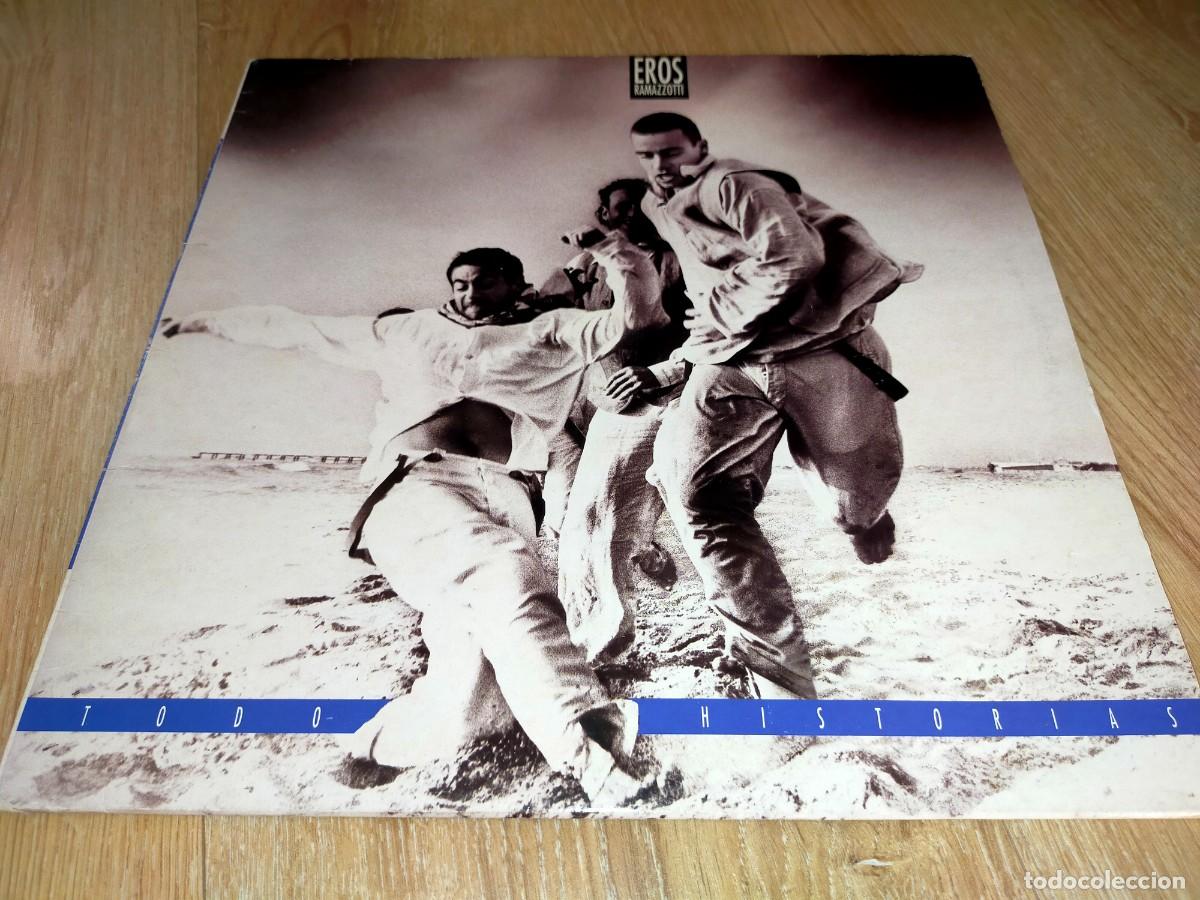 Discos de vinilo: EROS RAMAZZOTTI-TODO HISTORIAS-CONTIENE ENCARTE-ORIGINAL 1993