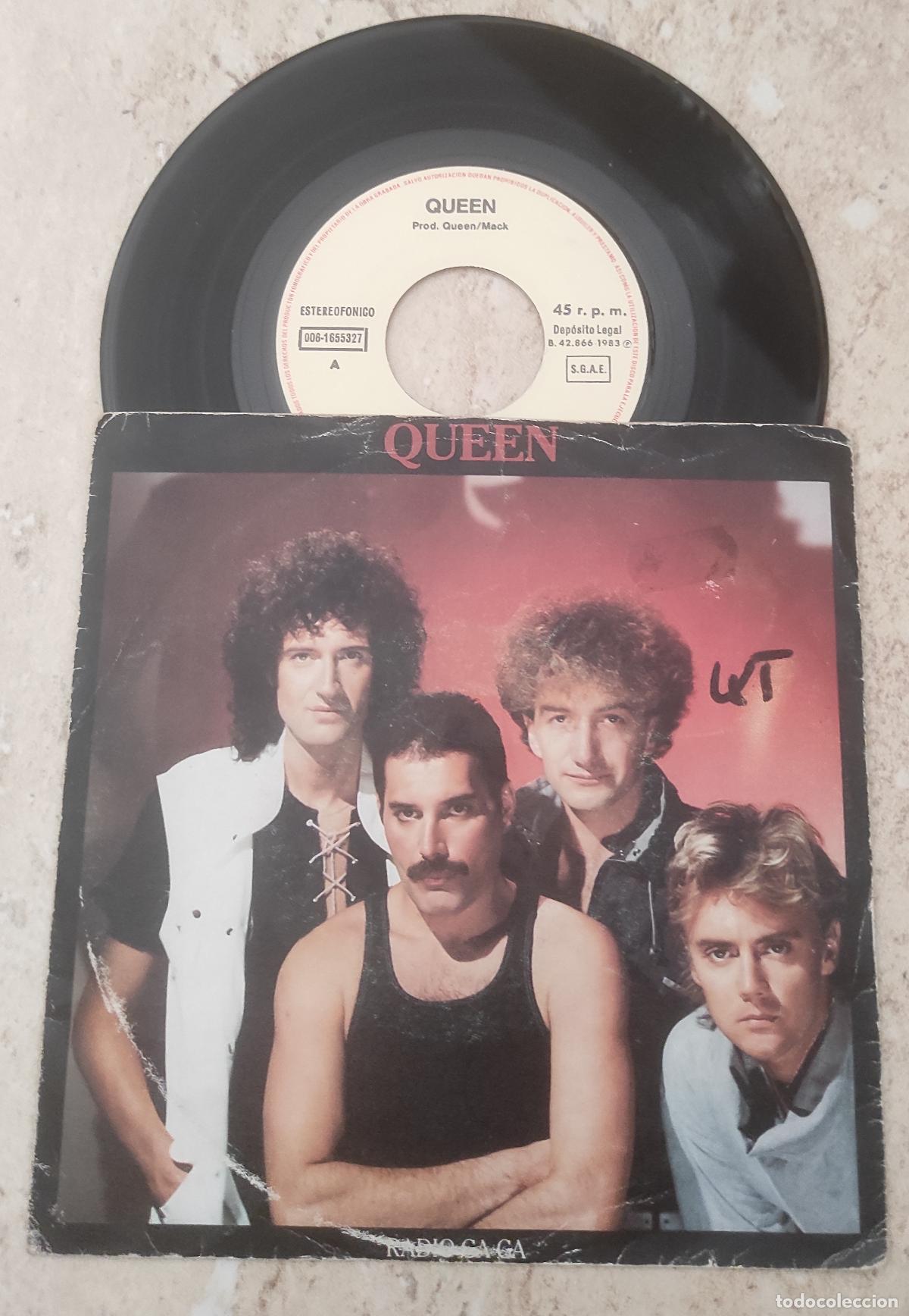 Discos de vinilo: QUEEN / RADIO GAGA / I GO CRAZY (SINGLE ESPA&Ntilde;OL 1984)