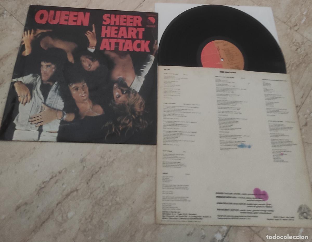 Discos de vinilo: QUEEN-LP SHEER HEART ATTACK-SPAIN 1974-ENCARTE LETRAS-