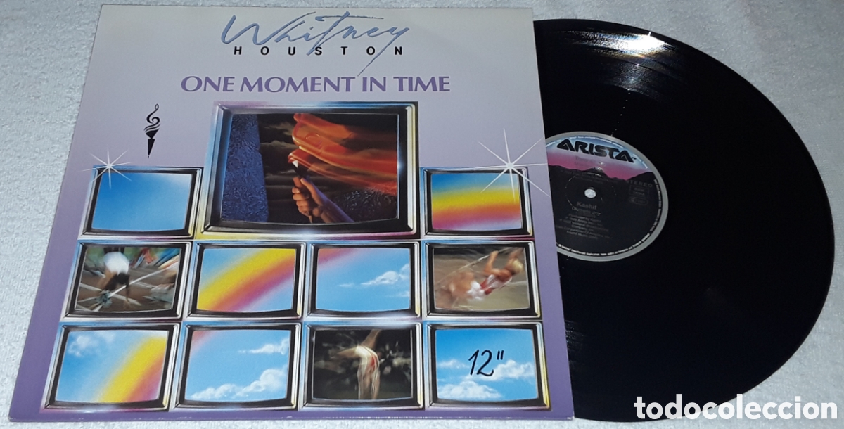 Discos de vinilo: MAXI - WHITNEY HOUSTON - ONE MOMENT IN TIME / MIDNIGHT WIND / OLYMPIC JOY - MADE IN GERMANY