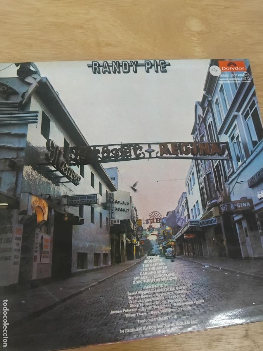 Discos de vinilo: KITSCH. RANDY PIE. LP POLYDOR 1975. SPAIN. - Foto 2