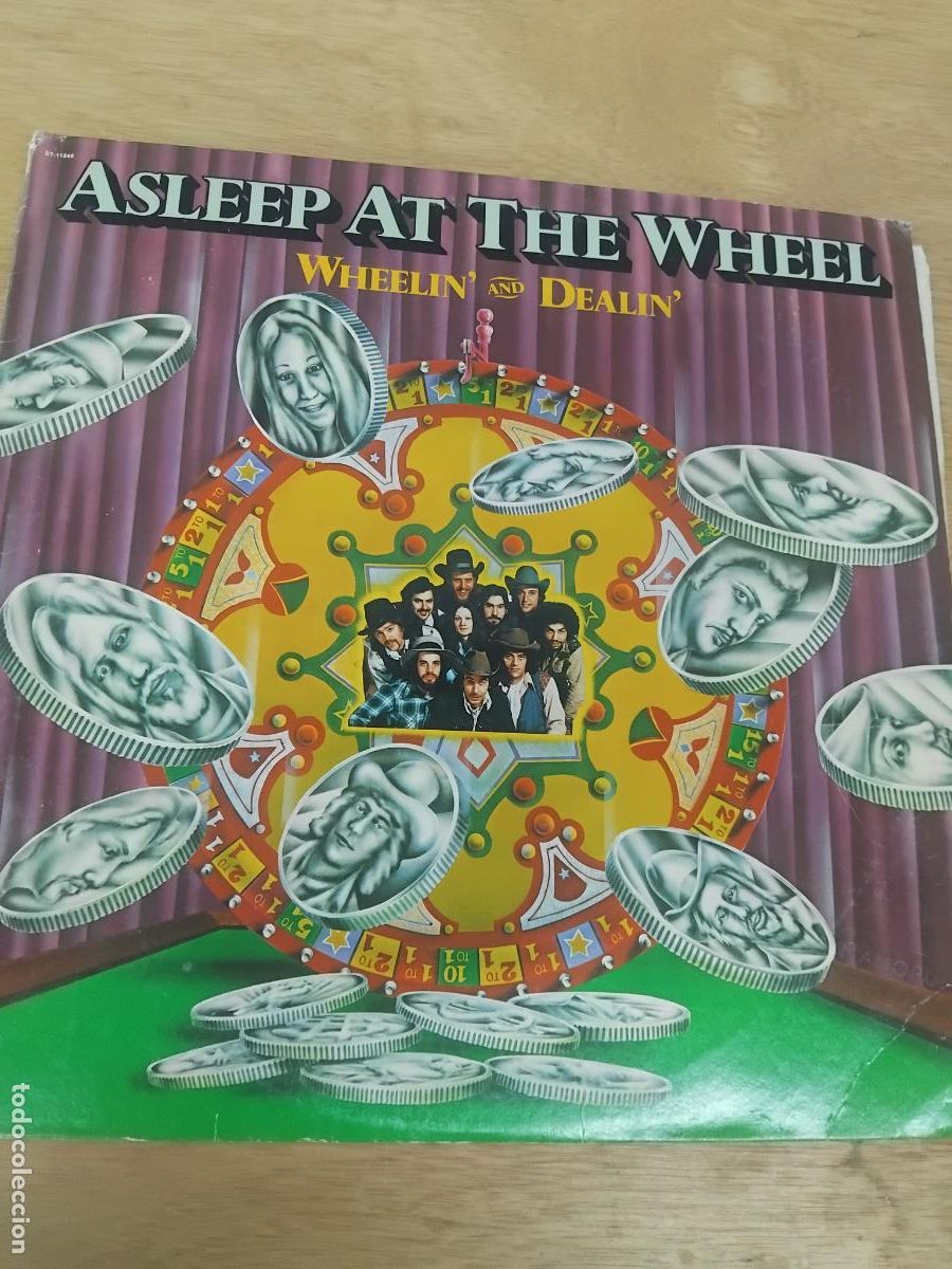 Discos de vinilo: ASLEEP AT THE WHEEL. WHEELIN AND DEALIN. LP EMI 1976.
