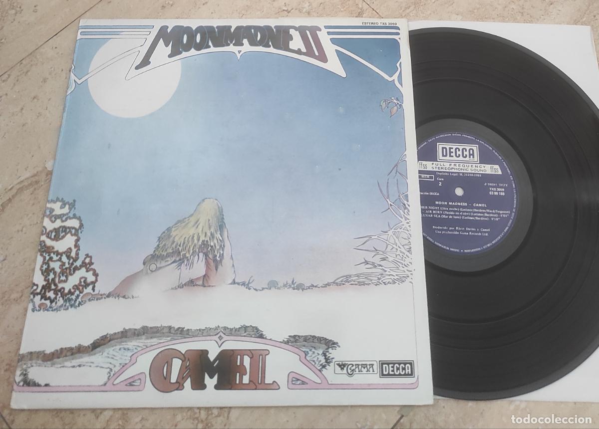 Discos de vinilo: Camel &ndash; Moonmadness-LP- EDICION ESPA&Ntilde;OLA- 1988-RARA EDICION CARPETA CERRADA- IMPECABLE ESTADO