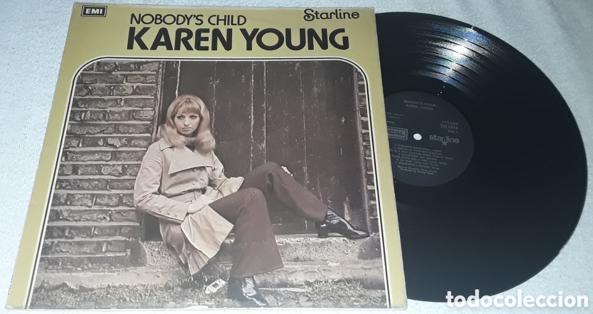 Discos de vinilo: LP - KAREN YOUNG - NOBODY'S YOUNG - MADE IN UK 1971