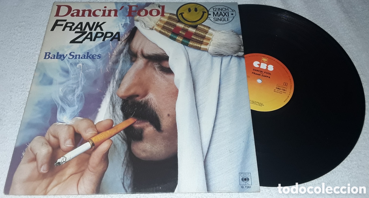 Discos de vinilo: MAXI - FRANK ZAPPA - DANCIN' FOOL / BABY SNAKES - MADE IN HOLLAND