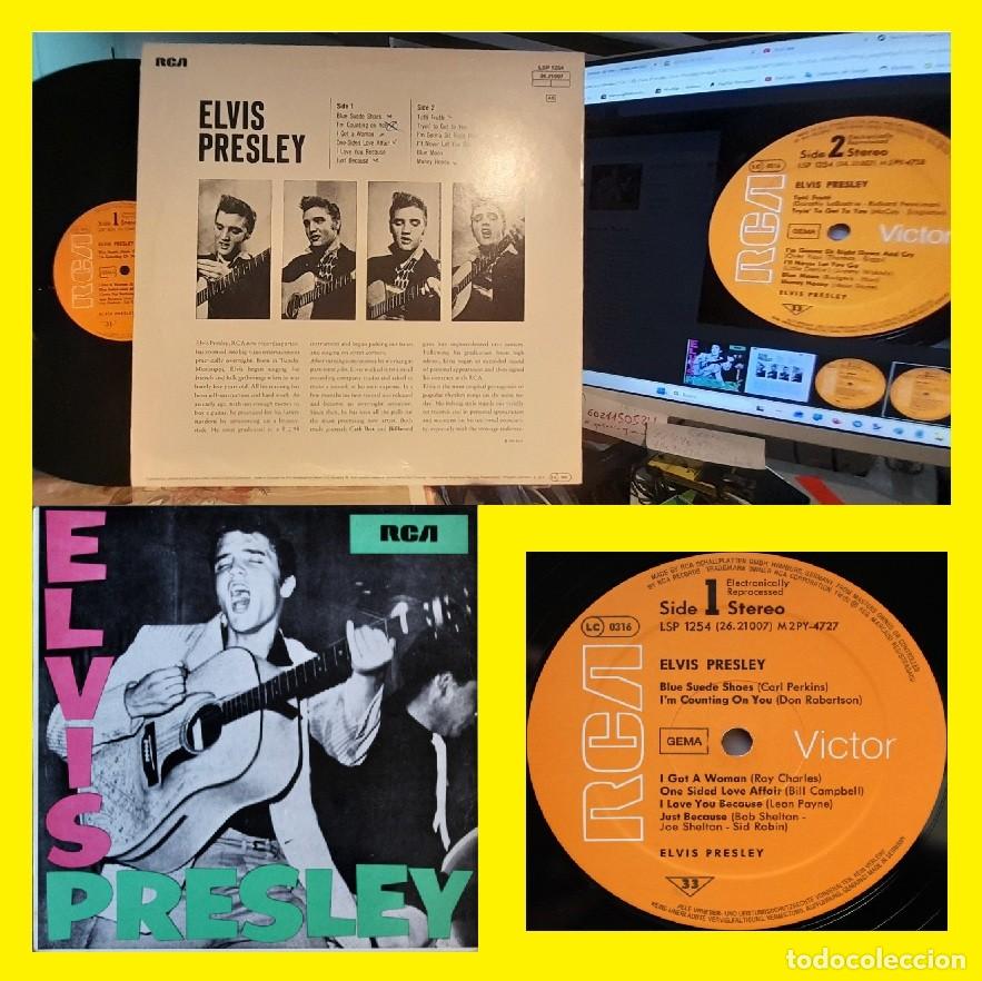 Discos de vinilo: ELVIS PRESLEY, 1&ordm; LP !! Blue Suede Shoes, RARA EDIT. RCA LSP 1254 !! EXC !!