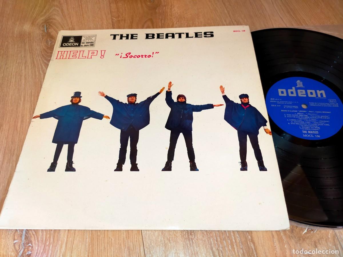 Discos de vinilo: THE BEATLES-HELP!-&iexcl;SOCORRO!-PRIMERA EDICI&Oacute;N ESPA&Ntilde;OLA 196-RARA EDICI&Oacute;N CON VARIANTE EN CONTRAPORTADA