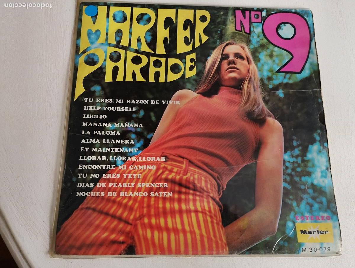 Discos de vinilo: Marfer &lrm;&ndash; Marfer Parade N&ordm; 9, ed espa&ntilde;ola,1968, Jazz, Pop