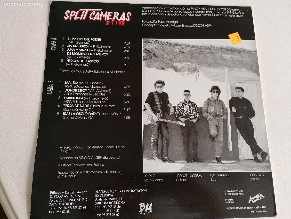 Discos de vinilo: Split Cameras &ndash; El Precio Del Poder,ed espa&ntilde;ola o: Pop Rock - Foto 3