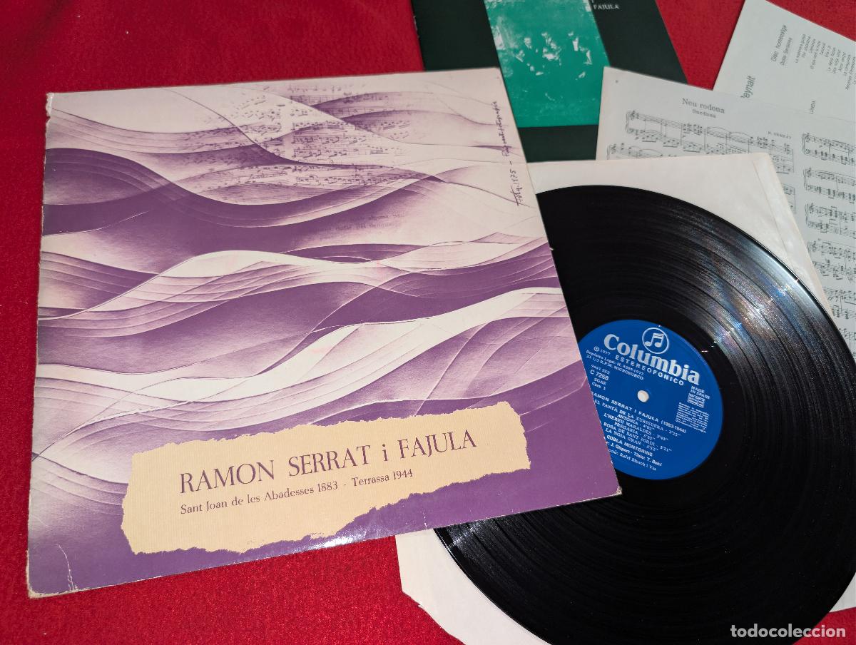 Discos de vinilo: RAMON SERRAT I FAJULA (1883-1944) Cobla Montgrins LP 1977 Columbia CATALUNYA + LIBRETO ++