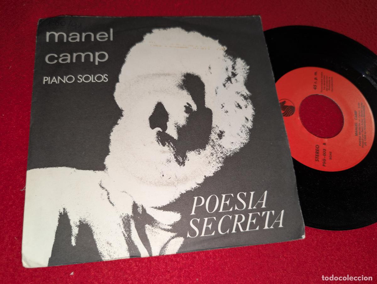 Discos de vinilo: MANEL MANUEL CAMP Dol&ccedil;a dansa/Poesia secreta 7'' SINGLE 1985 PIANO SOLOS SANTI ARISA