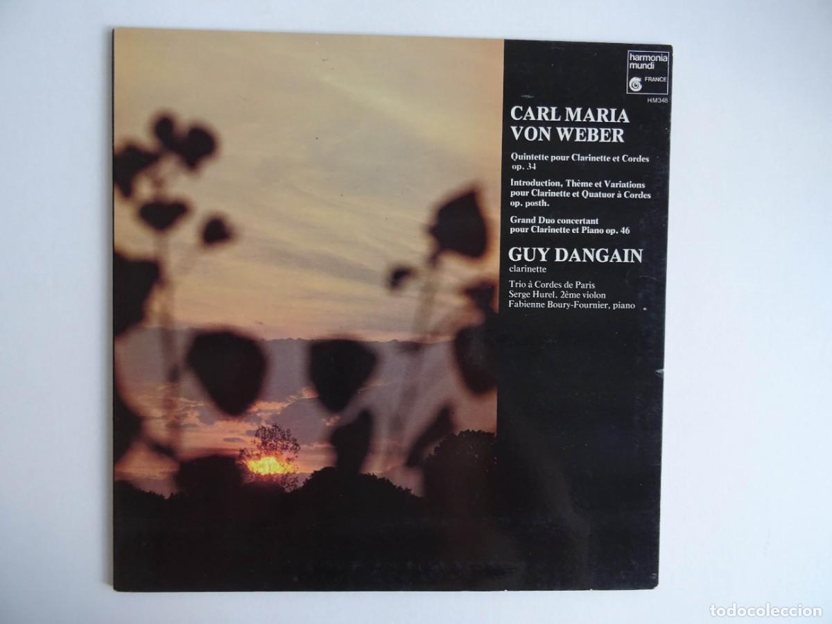 Vinyl-Schallplatten: Carlo Maria Von Weber Quinteto para clarinete y cuerdas / Guy Dangain