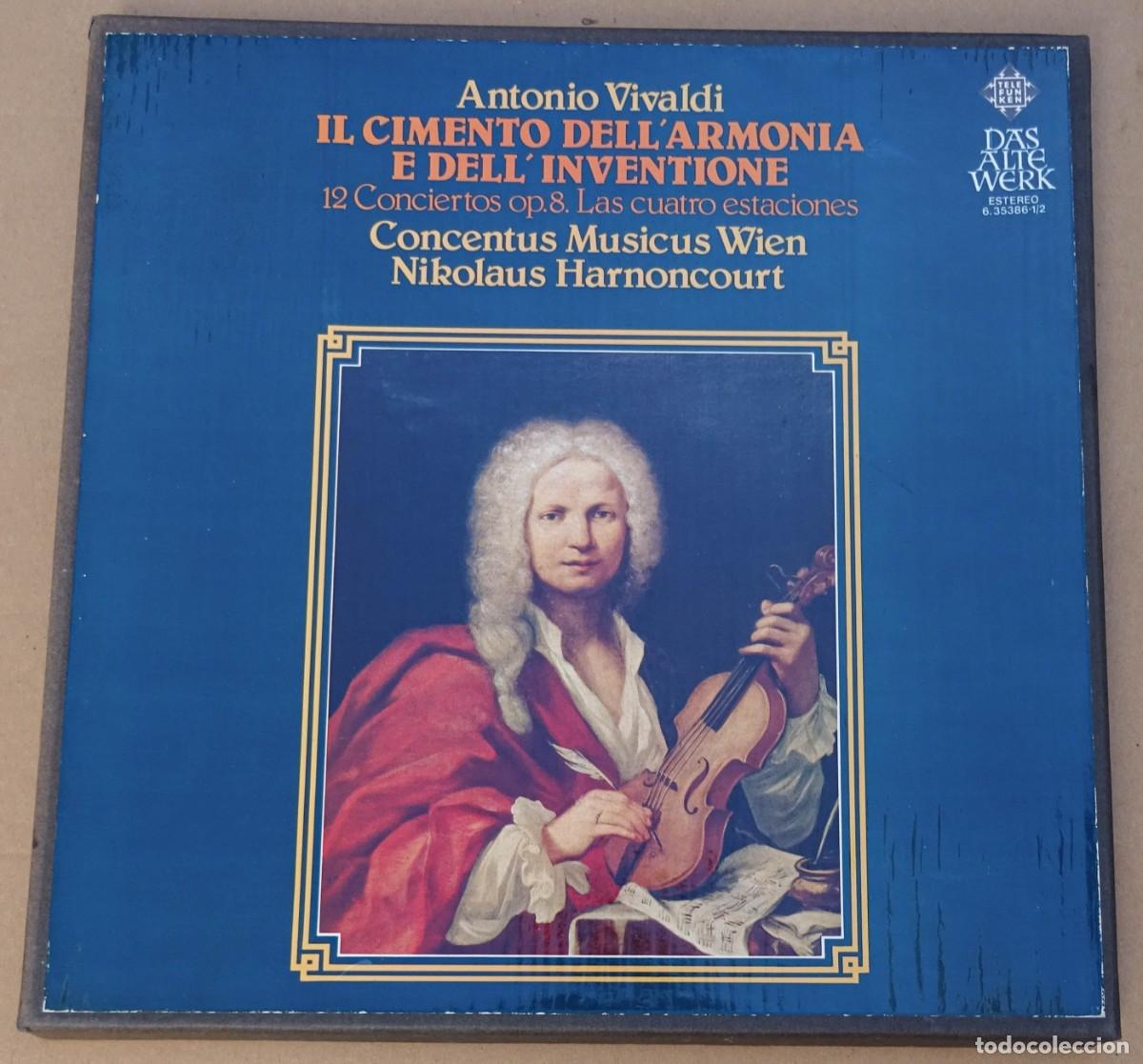 Vinyl-Schallplatten: Vivaldi. - Las cuatro estaciones Nikolaus Harnoncourt Caja 4 LPs madrid 1978 .