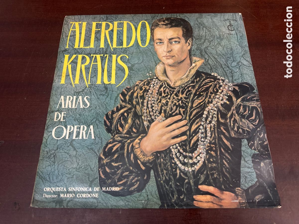 Discos de vinilo: DISCO VINILO LP ALFREDO KRAUS ARIAS DE OPERA. ORQUESTA SINFONICA DE MADRID.