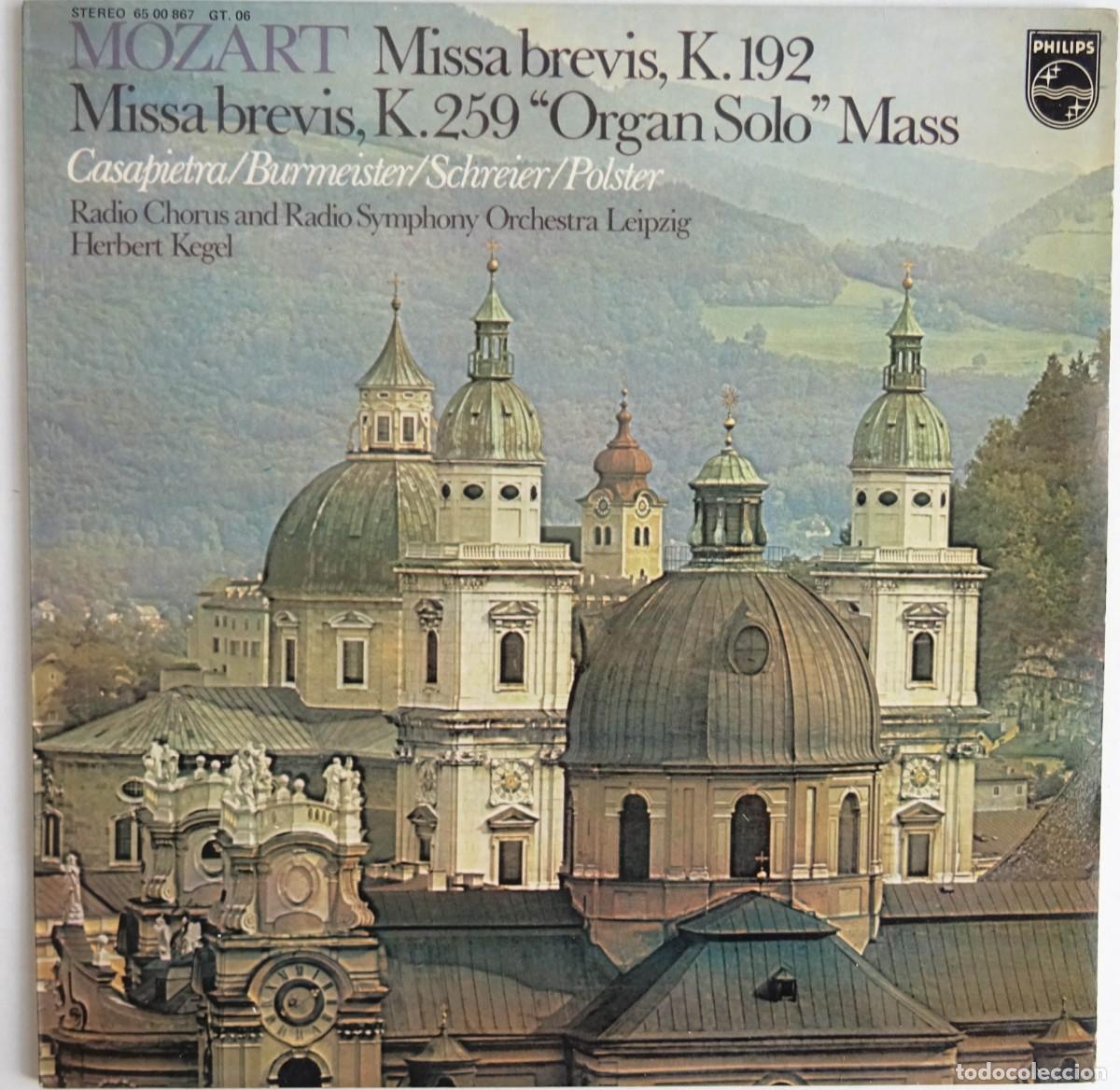 Disques de vinyle: Mozart MISSA BREVIS K. 192 - K. 259. &ldquo;Organ Solo&rdquo; Mass Philips