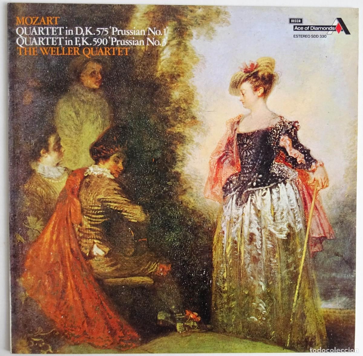 Disques de vinyle: Mozart The Weller Quartet &ndash; Quartet In D, K.575 'Prussian No.1' / Quartet In F, K.590 'Prussian No.3
