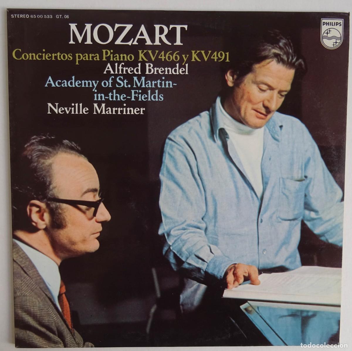 Disques de vinyle: Mozart CONCIERTOS PARA PIANO KV466. KV491. ALFRED BRENDEL/Marriner