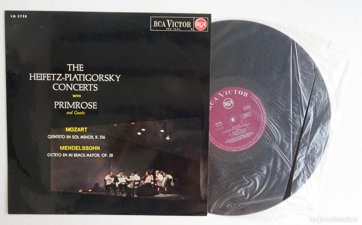 Disques de vinyle: MOZART/MENDELSSOHN The Heifetz -Piatigorsky Concerts with Primrose RCA Madrid