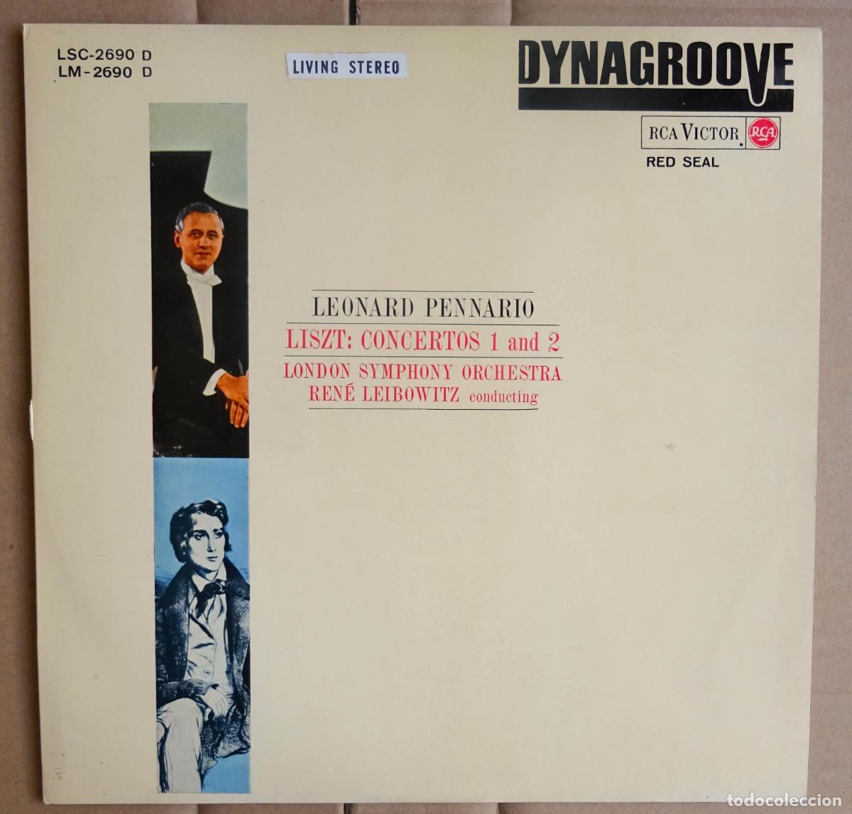Disques de vinyle: LISZT Conciertos LEONARD PENNARIO Rene Leibowitz RCA Madrid 1980
