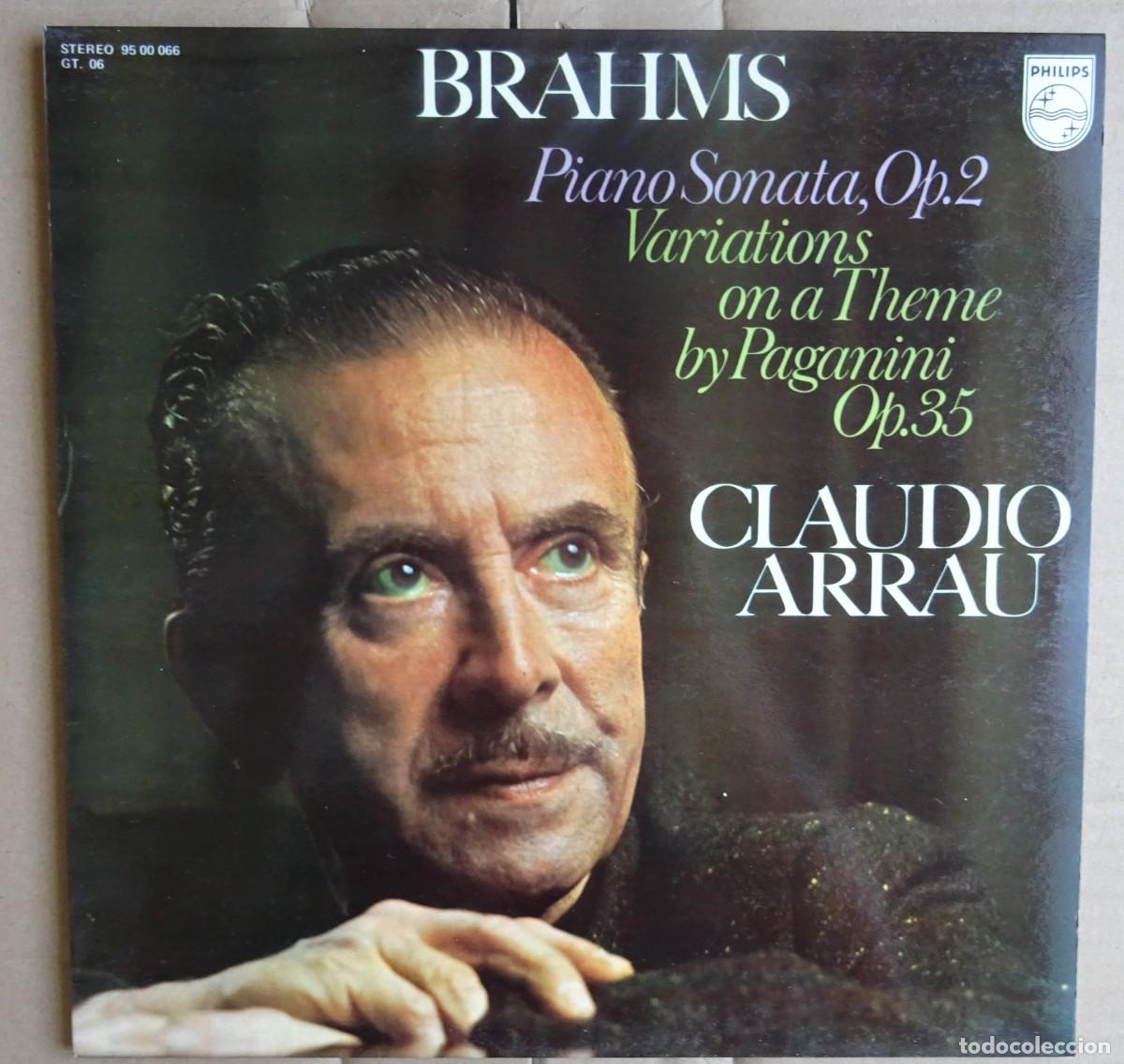 Disques de vinyle: BRAHMS PIANO SONATA Op.2 CLAUIDIO ARRAU PHILIPS Madrid 1977