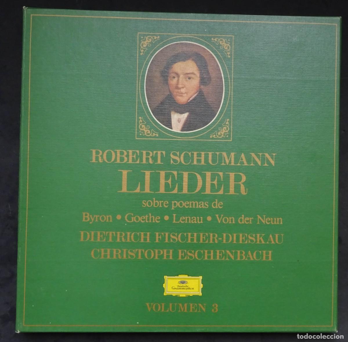 Vinyl records: ROBERT SCHUMANN / LIEDER sobre poemas de Byron,Goethe.. VOLUMEN 3 Caja 3 LPs