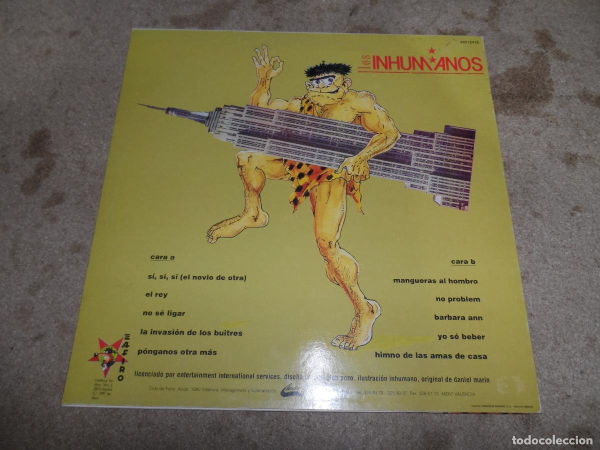 Discos de vinilo: Los Inhumanos &lrm;&ndash; No Problem (SPAIN 1990) - Foto 2