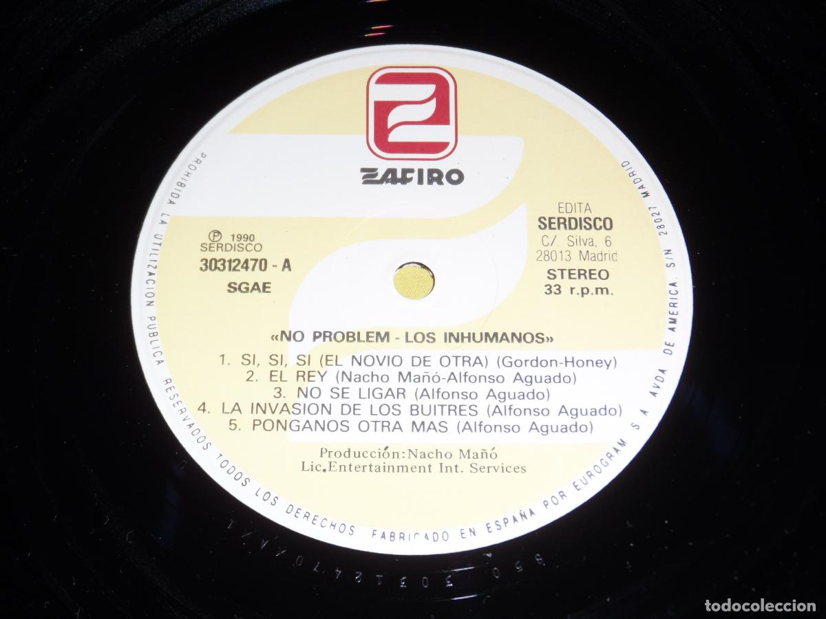 Discos de vinilo: Los Inhumanos &lrm;&ndash; No Problem (SPAIN 1990) - Foto 3