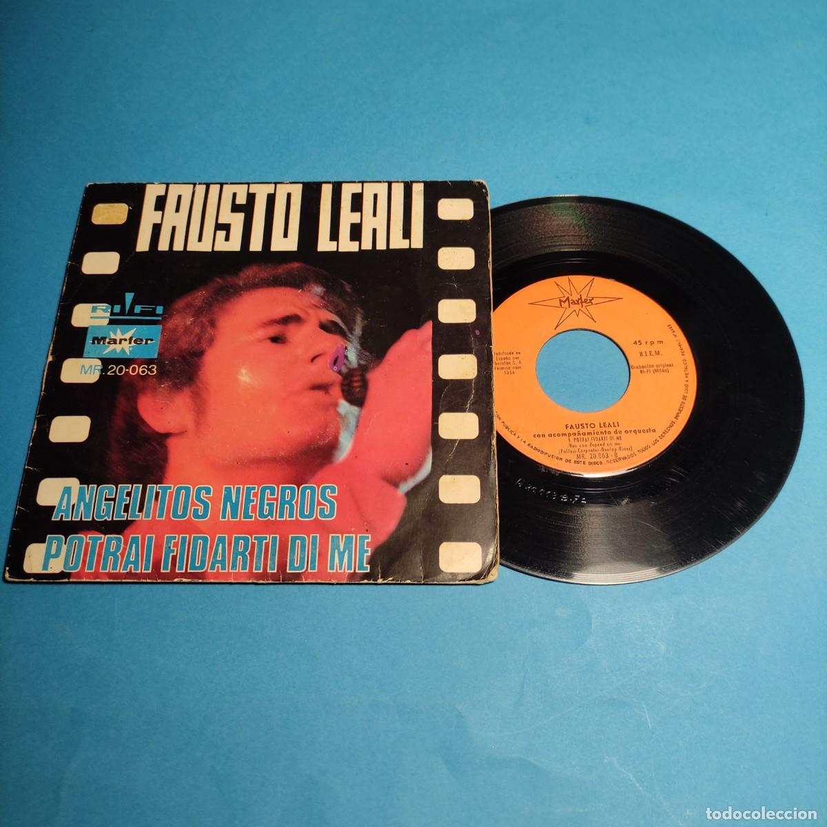 Discos de vinilo: FAUSTO LEALI . ANGELITOS NEGROS ** SINGLE ARIOLA ** juani