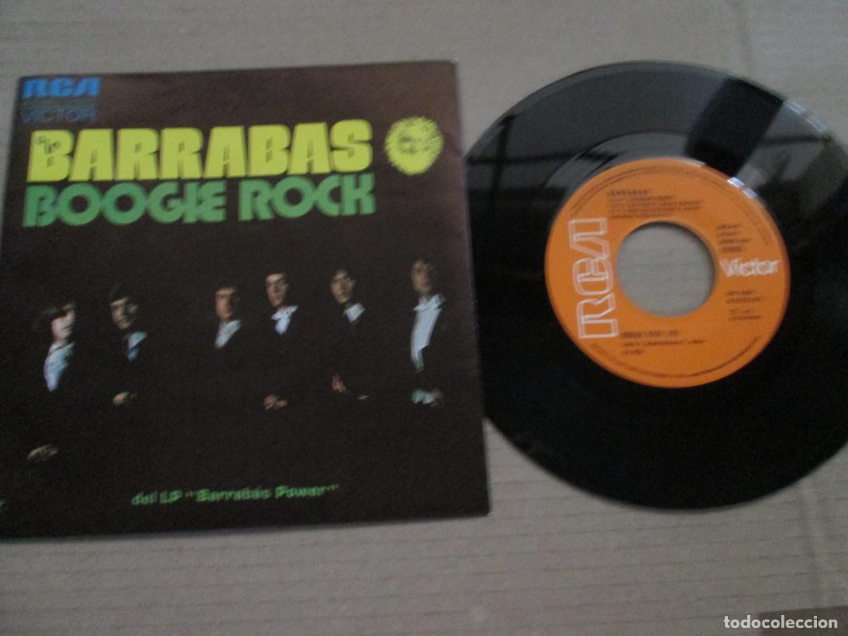 Discos de vinilo: BARRABAS - Boogie Rock / Mr Money. Single, ed espa&ntilde;ola 7&rdquo; 1973. Magn&iacute;fico estado (VG+/NM)
