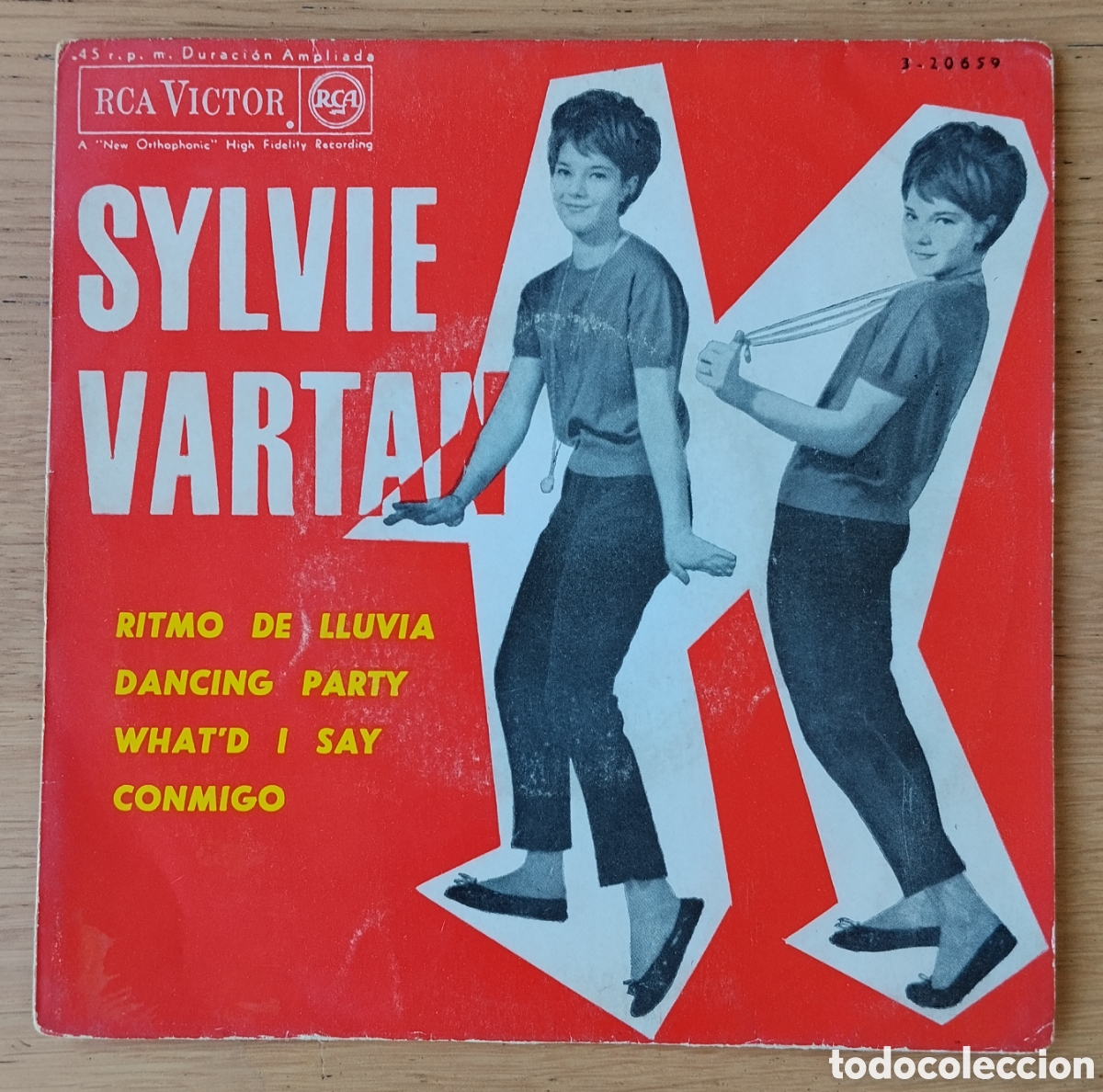 Discos de vinilo: SYLVIE VARTAN : &rdquo;RITMO DE LLUVIA + 3&rdquo; - E.P. VINILO 1963 - ROCK - POP