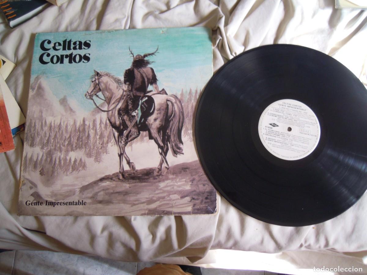 Discos de vinilo: LP CELTAS CORTOS 2&ordm; ALBUM GENTE IMPRESENTABLE, SENDA DEL TIEMPO, HACHA DE GUERRA...1990 TWINS