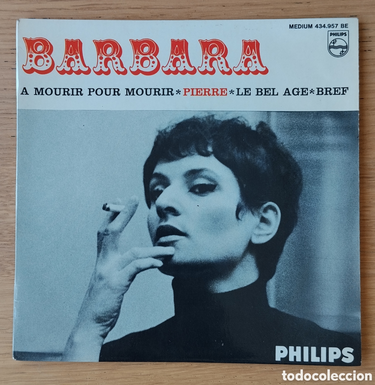 Discos de vinilo: BARBARA : &rdquo;A MOURIR POUR MOURIR + 3&rdquo; - E.P. VINILO 1964 - POP - CHANSON